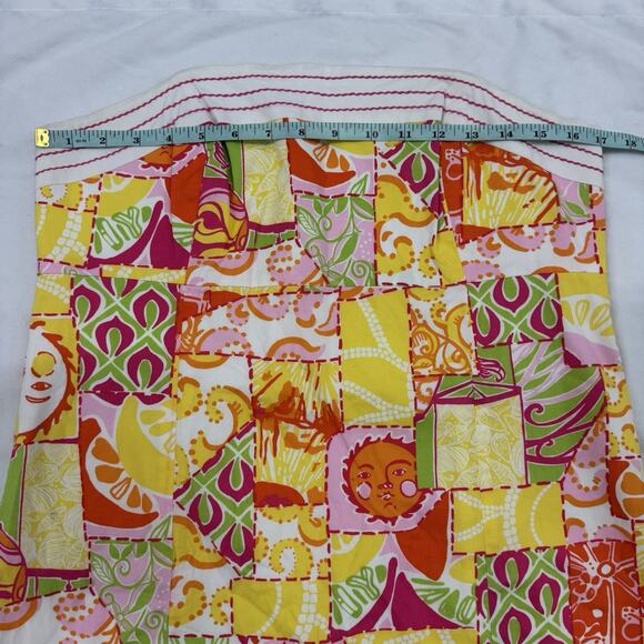 Lilly Pulitzer Size 12 Strapless Bowen Dress Happiest Hour Sun Beach Vacation - Picture 7 of 11